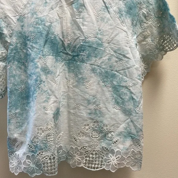 New Women’s Anthropologie Embroidered Tie-Dye Blouse!!🔥🔥🔥 - Picture 11 of 15